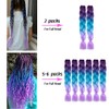 Jumbo Box Braiding Hair Extensions 24 Inch Black to White