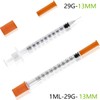 10 Pack 1ml/cc Syringes 29G 1/2 inch(12.7mm) Industrial Scientific Lab