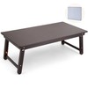 Nnewvante Large Size Floor Desk, Folding Low Coffee Table, No