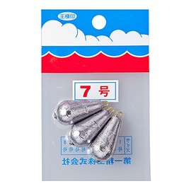 Daiichi Seiko Weights Pack Omori Pear-shaped Type No. 7 Fishing Silver