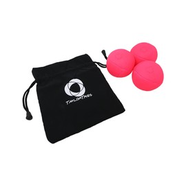 Taylor Tries Signature Pro Series Juggling Balls- Professional 8 Panel Ball with Drawstring Carry Bag - 110 Grams, 67mm - Set of 3 (Pink)