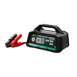 Battery Tender 12 Volt Battery Charger, 15 Amp / 8 Amp / 2 Amp Selectable Chemistry by Deltran - 022-0234-DL-WH