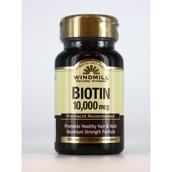 Biotin 10,000 mcg - 100 Tablets