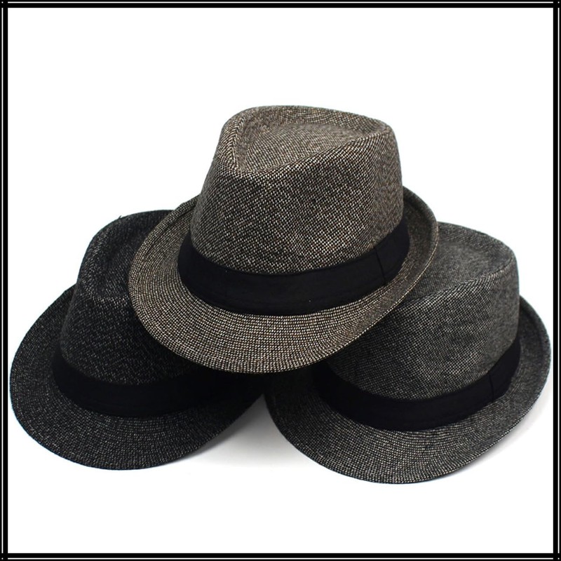 White Fang CZ318 Men's Hat, Herringbone, Travel, Stylish, Office, Casual,