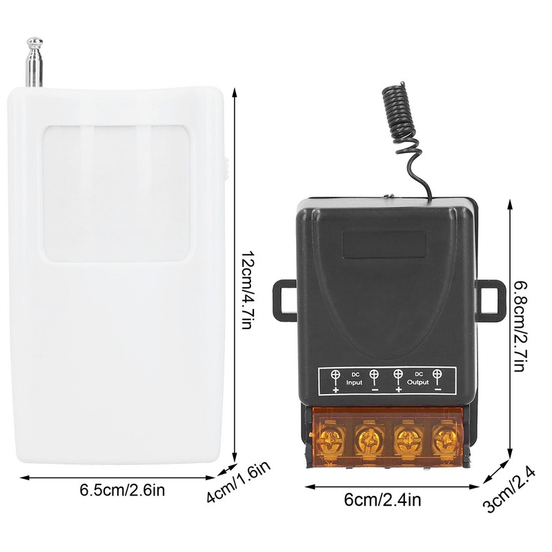 Wireless Sensing Switch Infrared Body Motion Sensor Detector with Delay
