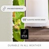 Luminara Outdoor Flameless LED Ivory Candle Melted Edge 3.75" x