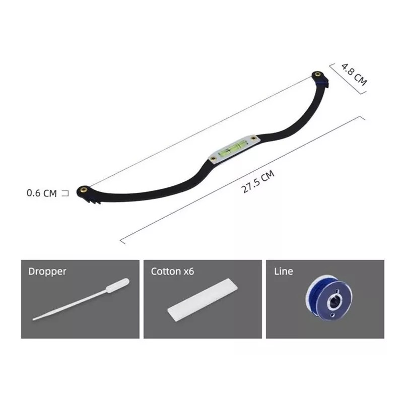 MA Microblading y Pestañas Regla Arco Con Nivel Para Diseño