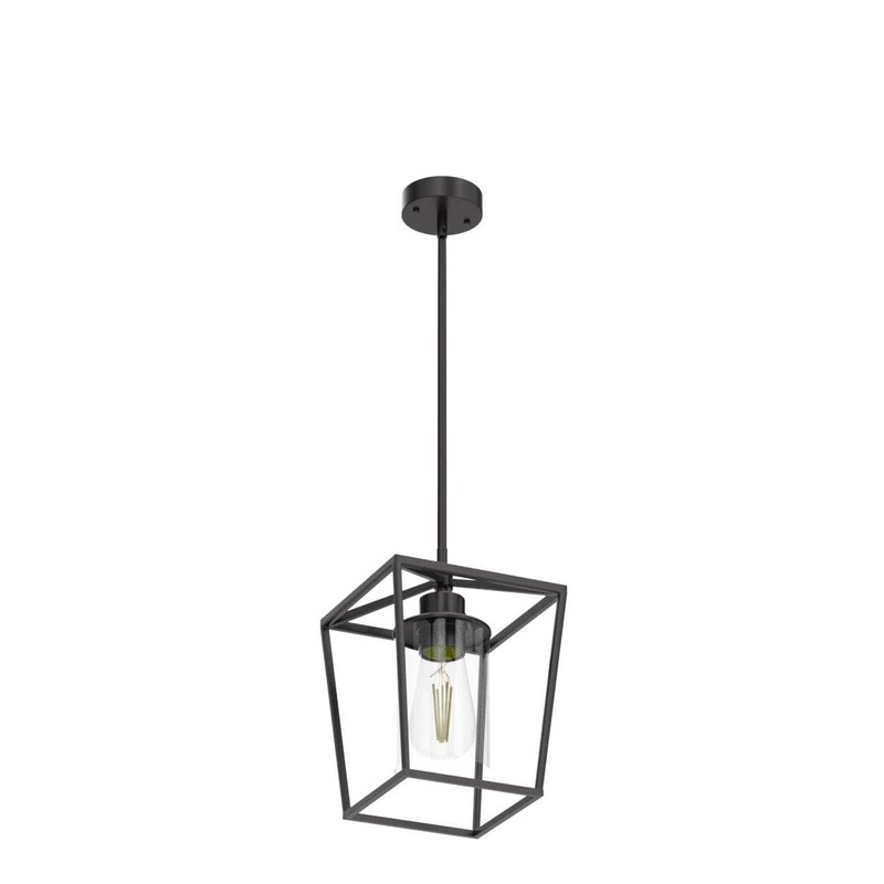 GZJunYo 2 Pack 1-Light Black Pendant Lights for Kitchen Island,