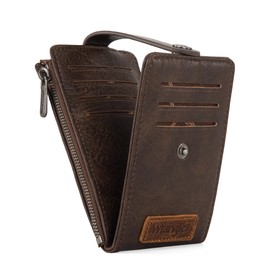 Wrangler Bifold Wallets for Women Vintage Multi Credit Card Holder Womens RFID Blocking Slim Bofild Wallet with Zipper Pocket Coin Purse WG151-238CF