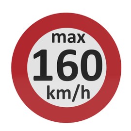 AUPROTEC Speed Sticker, Winter Tyre Sticker, 160-240 km/h