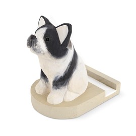 Fika Smartphone Stand Glasses Stand Tabletop Wooden Natural Wood Animal Fika French Bull