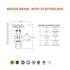 Midline Valve 6834 Boiler Drain Valve with Stuffing Box 1/2