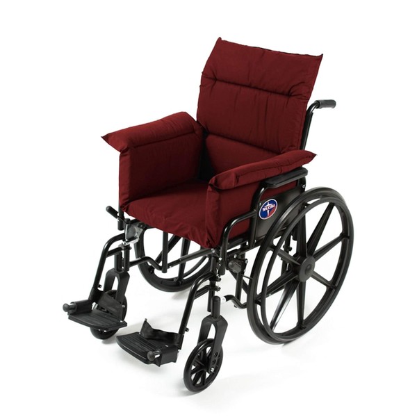 Comfort Finds Pressure Reducing Chair Cushion, Burgundy – Wheelchair, Armchair,