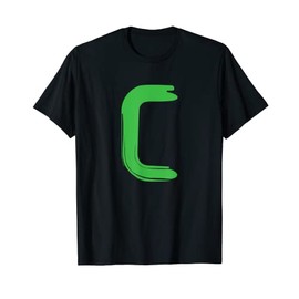 Creative Bold Green Letter C - Design Alphabet - Marker T-Shirt