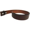 Genuine Leather Press Stud Belt Strap without Buckle. For Interchangeable