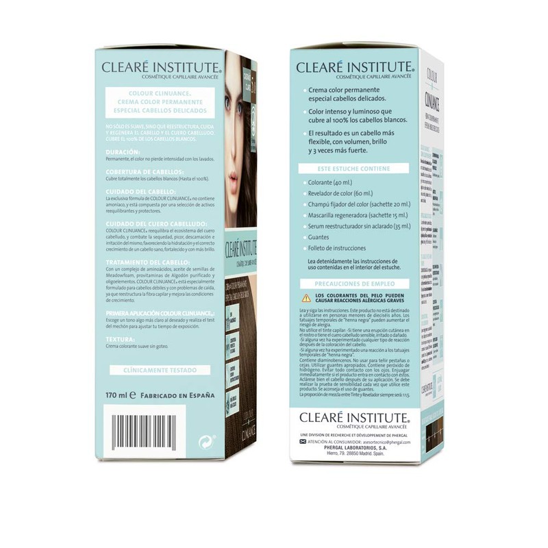 Clinuance Permanent Colouration without Ammonia Sensitive Hair 5.0 Chestnut Brown