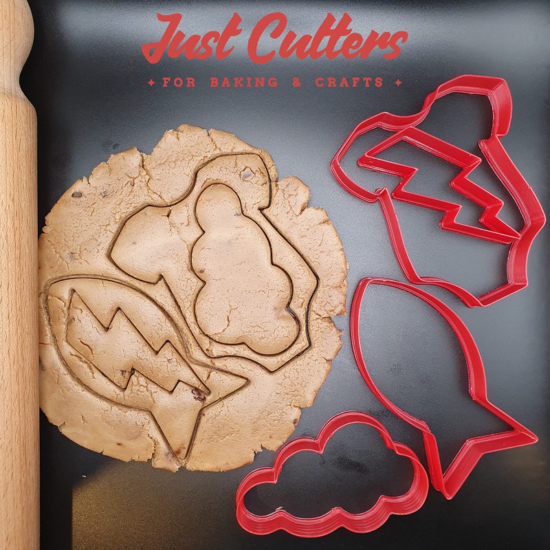 Just Cutters Christmas Shape Cookie Cutter Bauble Tree Snowflake Jumper