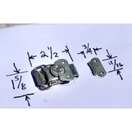 Heavy Duty Butterfly Twist Toggle Latch & Keeper Spring Loaded Heavy Duty