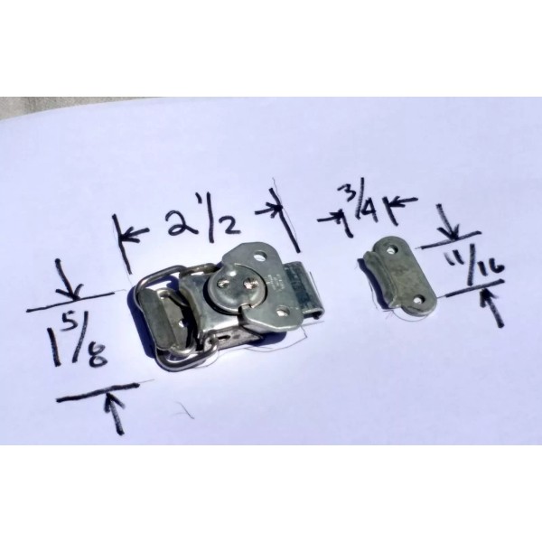 Heavy Duty Butterfly Twist Toggle Latch & Keeper Spring Loaded