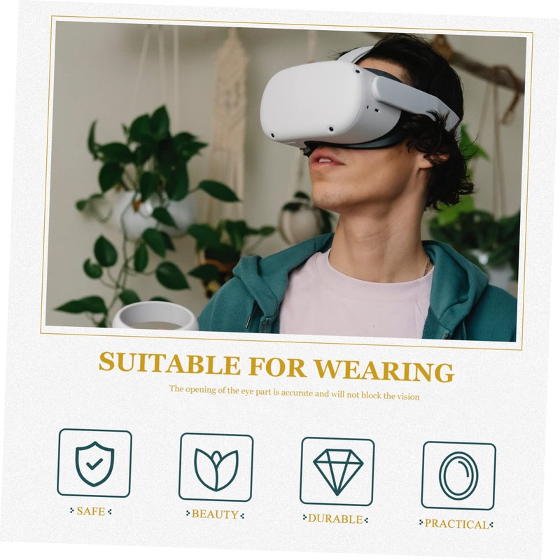 Outanaya Vr Eye Mask Cover Adjustable Sweat-Resistant Elastic Pad for