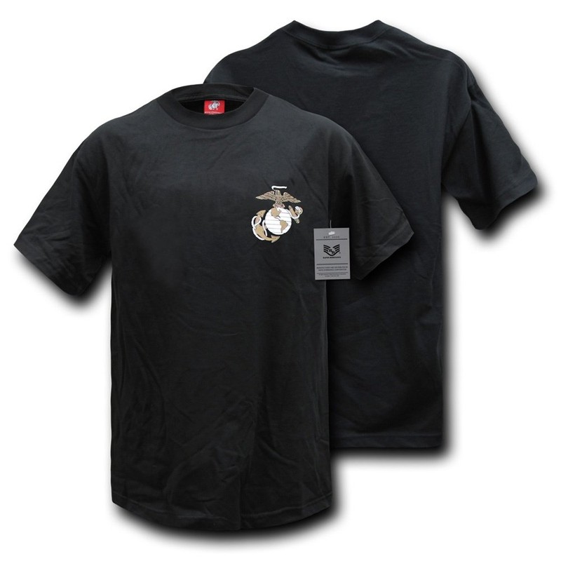 Rapiddominance Marines Basic Military Tee, Black, X-Large