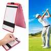 Golf Scorecard Holder PU Leather Scoring Book Golf Score Card