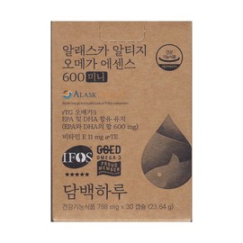 A simple day Plain Haru Alaska Altige Omega Essence 600 Mini 788mg x 30 capsules 1 unit / 담백하루 알래스카 알티지 오메가 에센스 600 미니 788mg x 30캡슐 1개