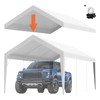 Happybuy Carport Replacement Canopy Cover 10x20 ft, Heavy-Duty Waterproof &