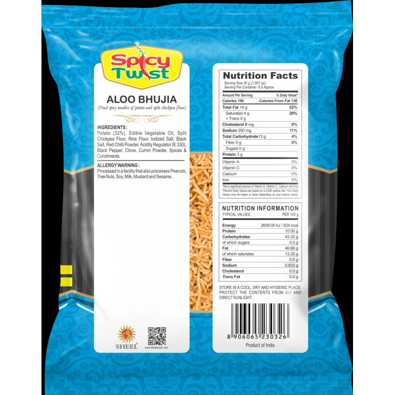 SPICY TWIST - ALOO BHUJIA - 200g (7oz.)