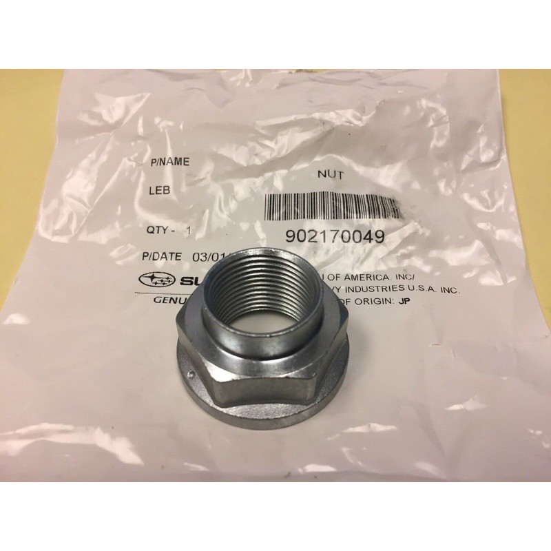 Subaru Transmission Axle Nut Front for 2000-2025 Models, Front and