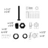 LBY 8 Sets 5/16-18×2-1/2'' Hex Head Screws Bolts(Fully Threaded), Nuts(Heavyd),