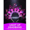 EARENT - Diadema LED con luz para mujer, color rojo