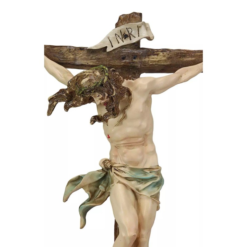 Ebros Large Jesus Christ at Calvary Crucifix INRI Wall Cross