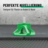 greate 250-teiliges Fliesen Nivelliersystem 2mm - Fliesenverlegehilfe Set mit 100