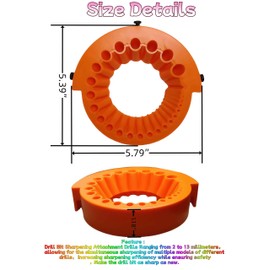 Drill Bit Sharpener, Power Drill Bit Grinding Attachment, Multipurpose Drill Sharpener, Power Drill Bit Grinding Tool&Sharpening Jig For 2 to 13mm Drill Bits For Grinding 125mm Grinder