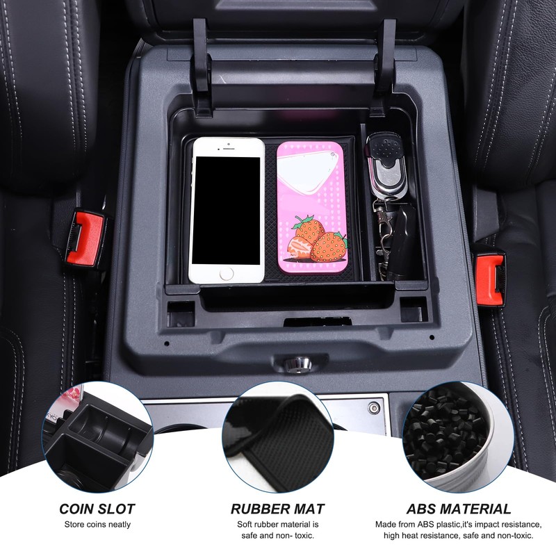 Tumukiw Center Console Organizer Tray Armrest Storage Box Compatible with