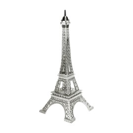 Homeford Metal Eiffel Tower Paris France Souvenir, 6-inch, Silver