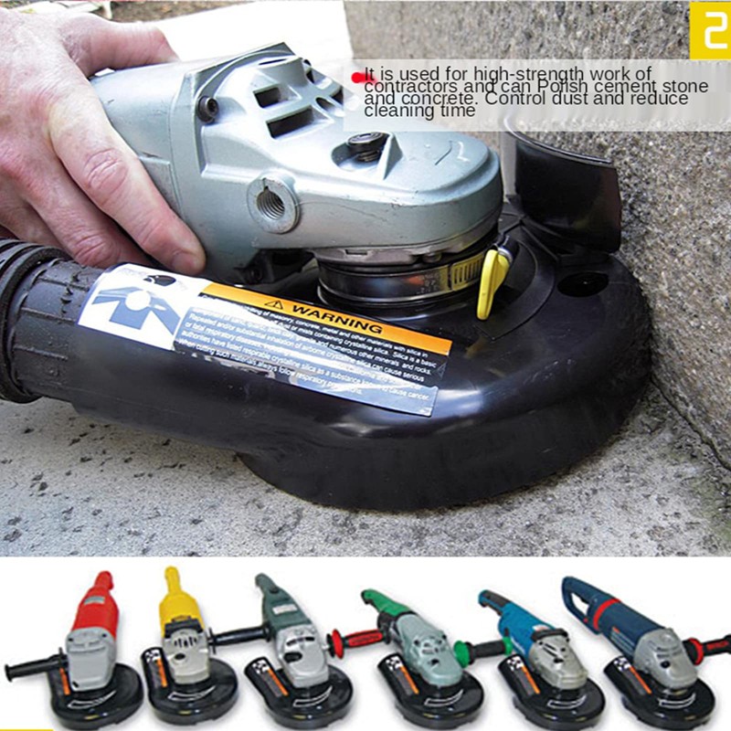 SDRTOP Dust Shroud Angle Grinder 7 Inch Dustless Vacuum Universal