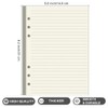 A5 Cream Lined Refills Paper, 6 Hole A5 Lined Paper