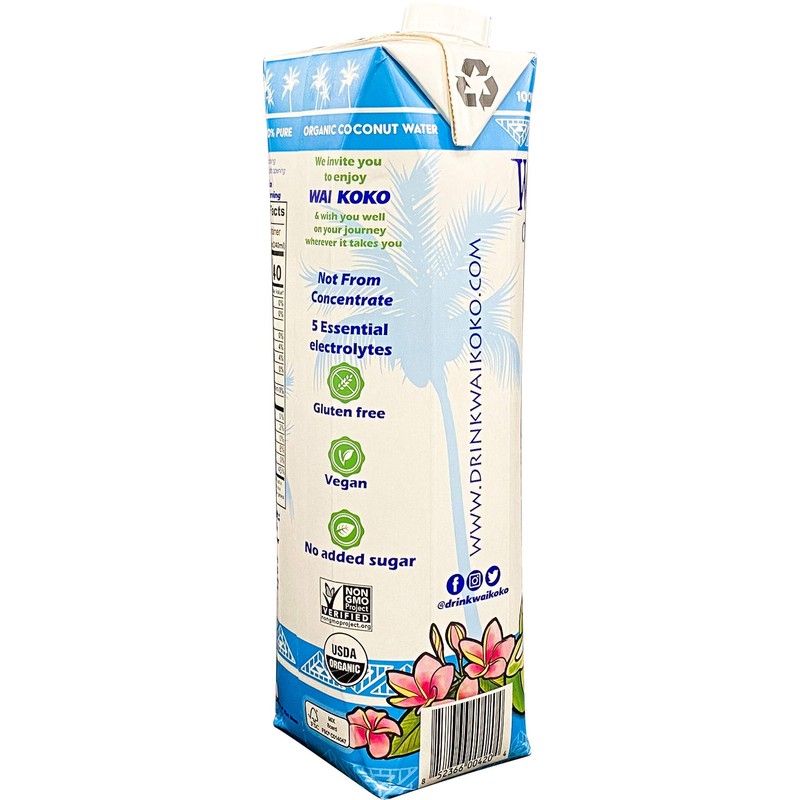 Organic Coconut Water - Wai Koko 1L (6pk)