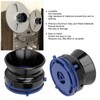 1 Pair NAB Hub Adapters Polished Aluminum Alloy Universal Loading