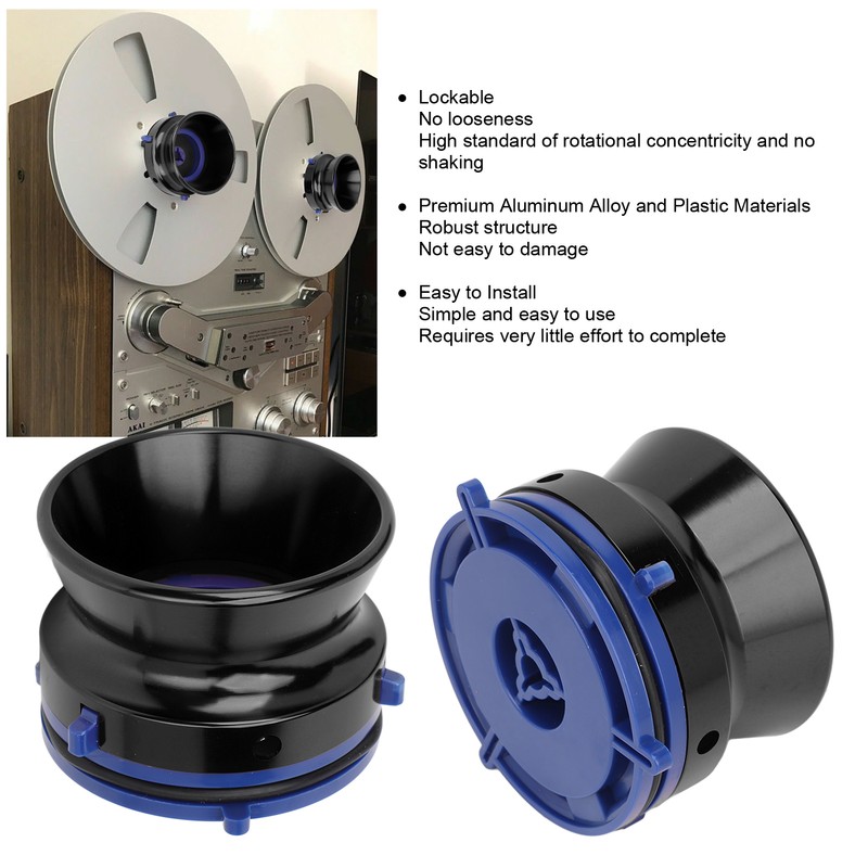 1 Pair NAB Hub Adapters Polished Aluminum Alloy Universal Loading
