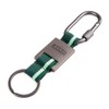 Skoda 000087010CJ Keyring Motorsport Carabiner Metal Pendant, Grey/Green, Green, Classic