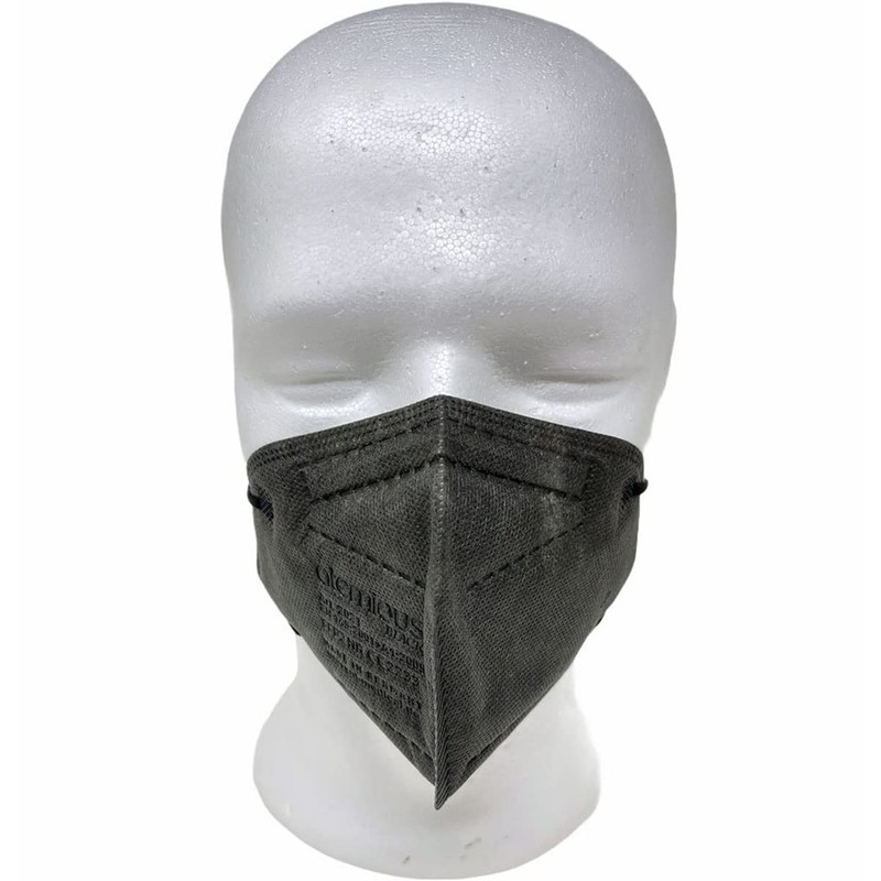 atemious PRO 2 BLACK FFP2 Mask, Black, Individually Packed, EN