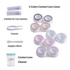 YKuzLx 5 Pack Contact Lens Case, Contact Lens Case Travel