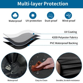 STARTWO Dustproof Thickened Massage Chair Cover, Waterproof Zero Gravity Chair Covers 420D Oxford Cloth Game Recliner Cover, Fits RealRelax Most Brands of Massage Chairs(Black 59 * 39.5 * 47 in)