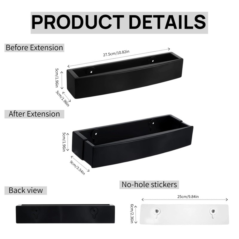HEIMAXING Wall Mounted Shoe Rack (2-Pack) - No Drill Adjustable