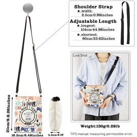 AKTAP AT-Z Kpop Merchandise Gift 8 Make 1 Team Crossbod Bag Korean Boy Group Album Inspired Gift AT-Z Tour Merch for Fans (CB, 8 make 1 team CB-HT)