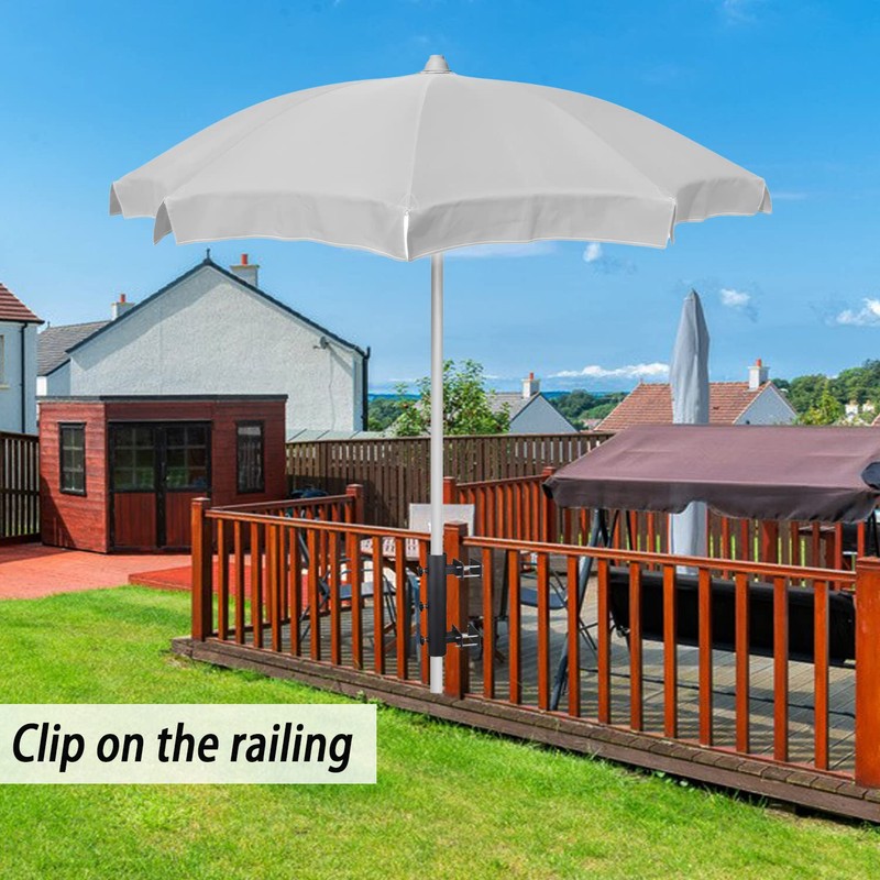 YZZHAJ Patio Umbrella Holder, Heavy Duty Adjustable Metal Sun Umbrella