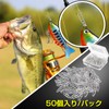QISHUO Blue Lures Snap Fishing Strength Scallop Snaps Rine Swivel